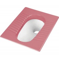 China Wholesale Sanitary Ware Standard Anti-Slip Indian Sizes Squat Pink Color Squating Orisa Toilet Pan for Home and Public Pan