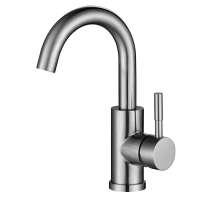 Deck mounted mixer taps SUS304 lever single handle bathroom faucet for washing basin