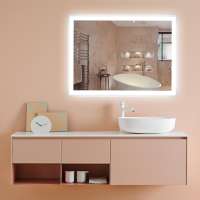 Luxury Wall Anti Fog Light Ip65 Led Multi Function Smart Parabolic Bath Mirror Decor Wall