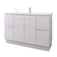 Popular single handle bathroom washbasin china manufacturer custom color knock down bathroom cabinet